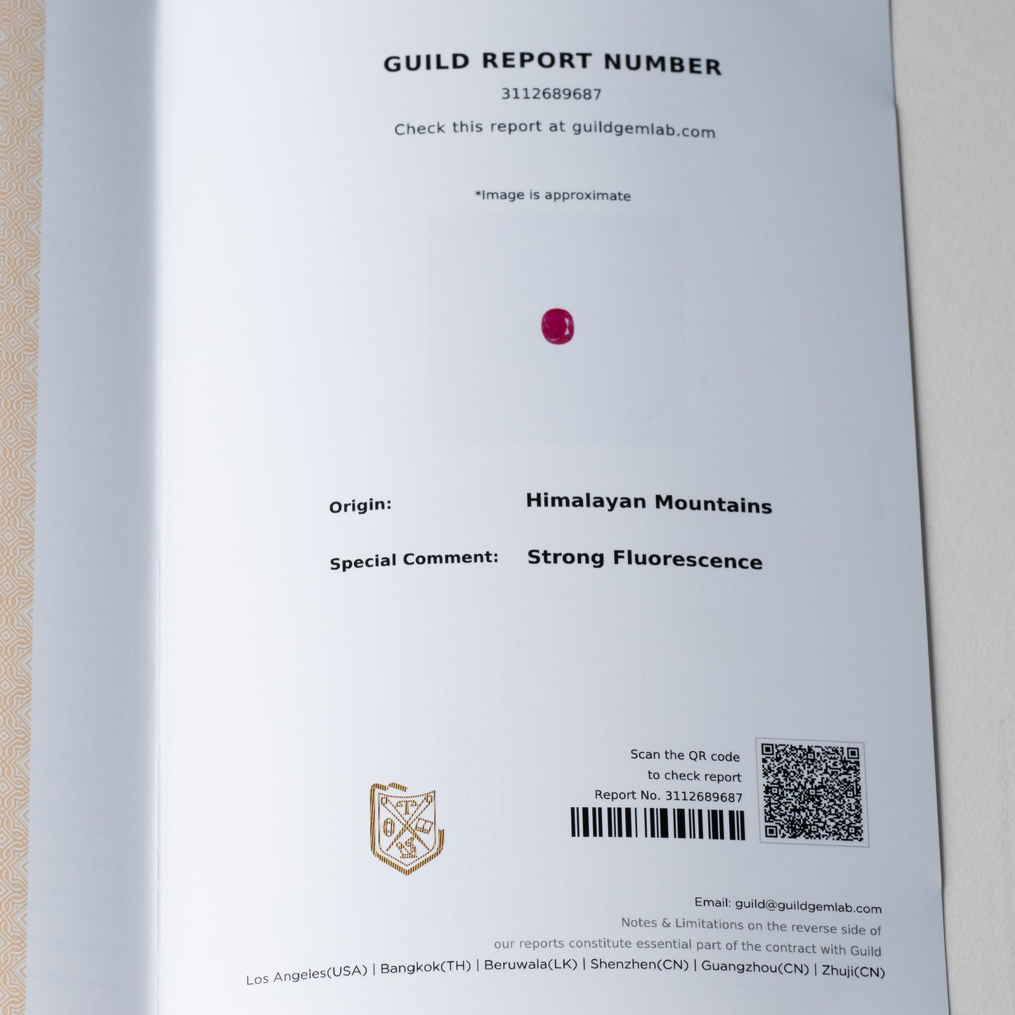 1.25ct No Heat Kashmir Ruby