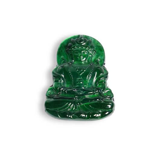 17.40ct Type A Imperial Jadeite Buddha carving (20mm x 15mm)