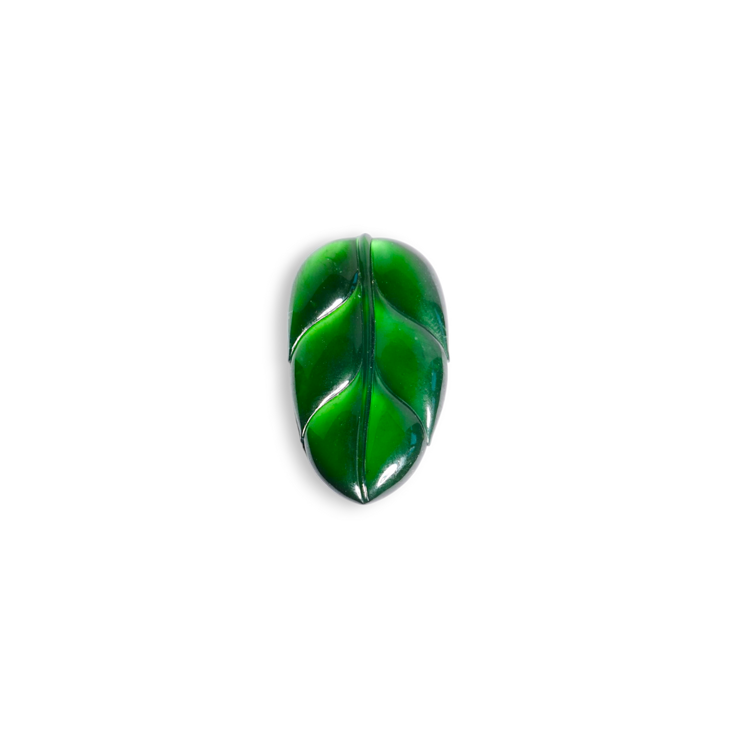 23.26ct Imperial Type A Jadeite Carved Leaf