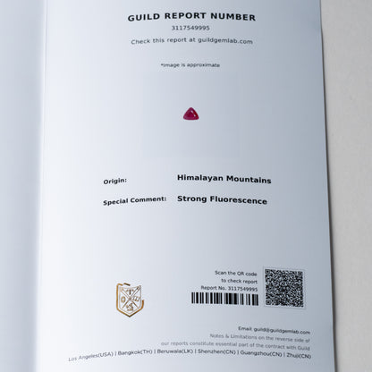 1.57ct No Heat Kashmir Ruby