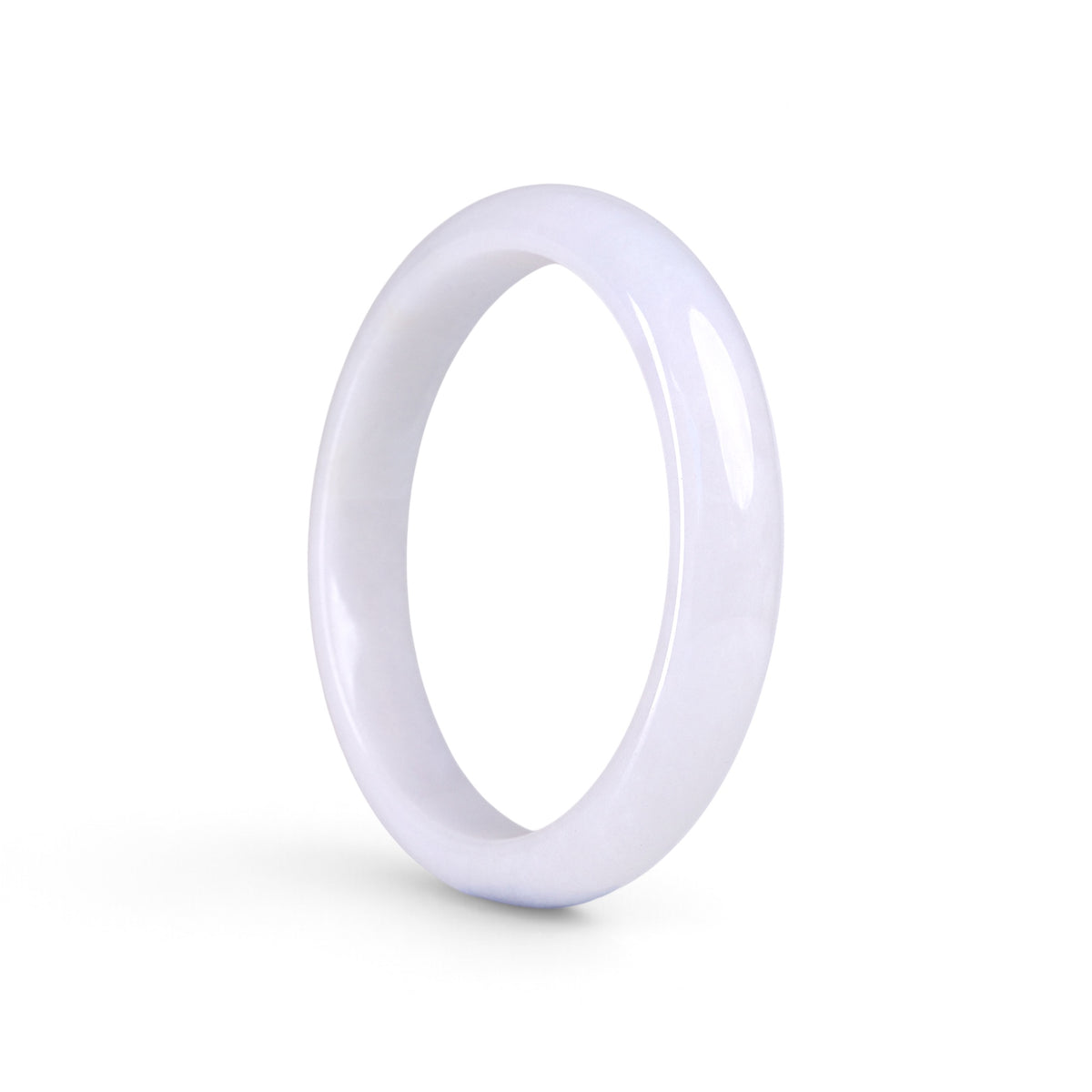 Type A White Jadeite Bangle