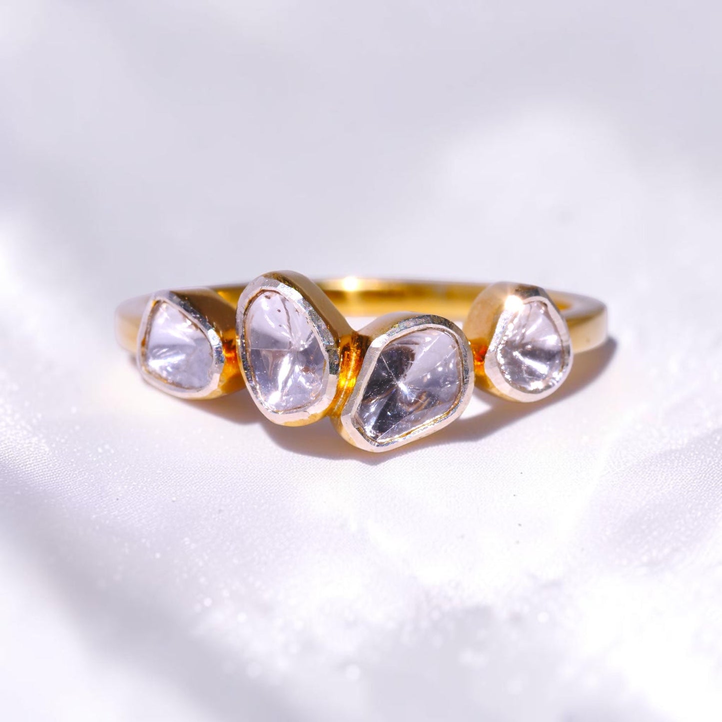 Diamond Polki Four-Stone Ring
