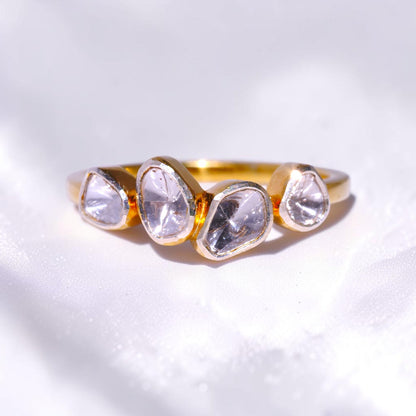 Diamond Polki Four-Stone Ring