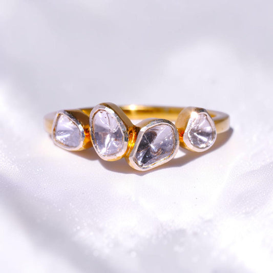 Diamond Polki Four-Stone Ring