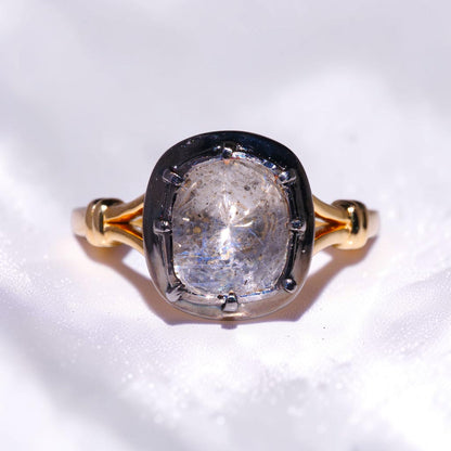 Diamond Polki Solitaire Ring