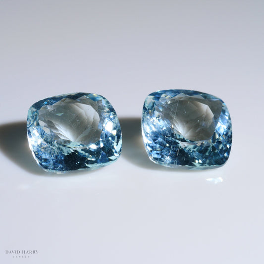 7.41ct Aquamarine Pair