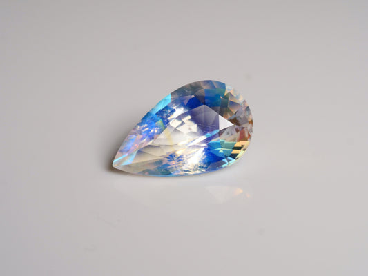 5.12ct Madagascan Rainbow Moonstone Pear