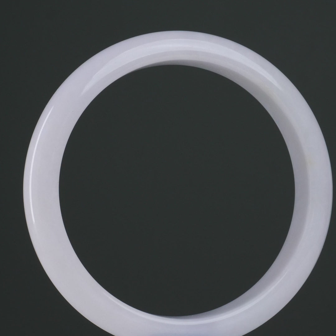 Type A White Jadeite Bangle