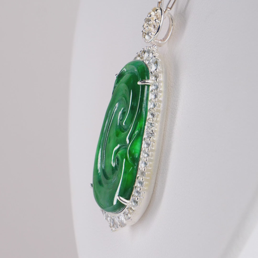 Type A Fei Cui Imperial Jadeite Ruyi Pendant