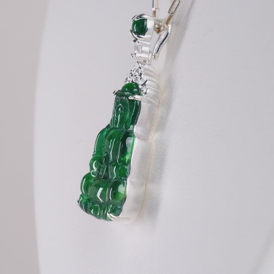 Fei Cui Imperial Jadeite Petite Guanyin Pendant