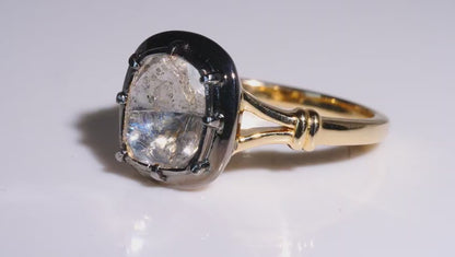 Diamond Polki Solitaire Ring