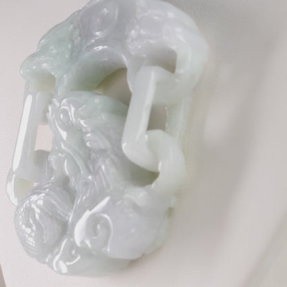 Type A Burmese Aqua Jadeite Pendant