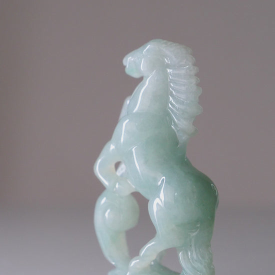 Type A Burmese Jadeite Horse Objet 59ct