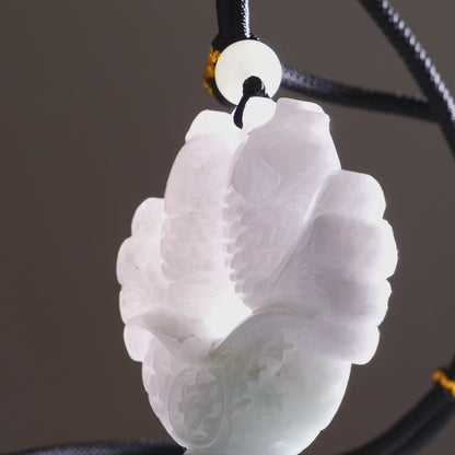 DHJ Aqua Jadeite Fish Carving