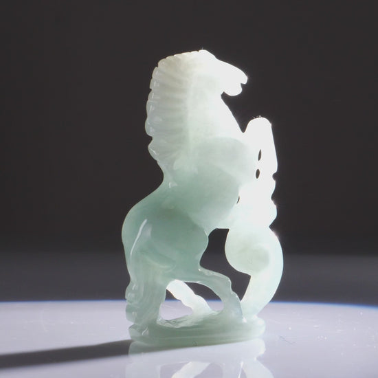 Type A Burmese Jadeite Horse Objet 59ct