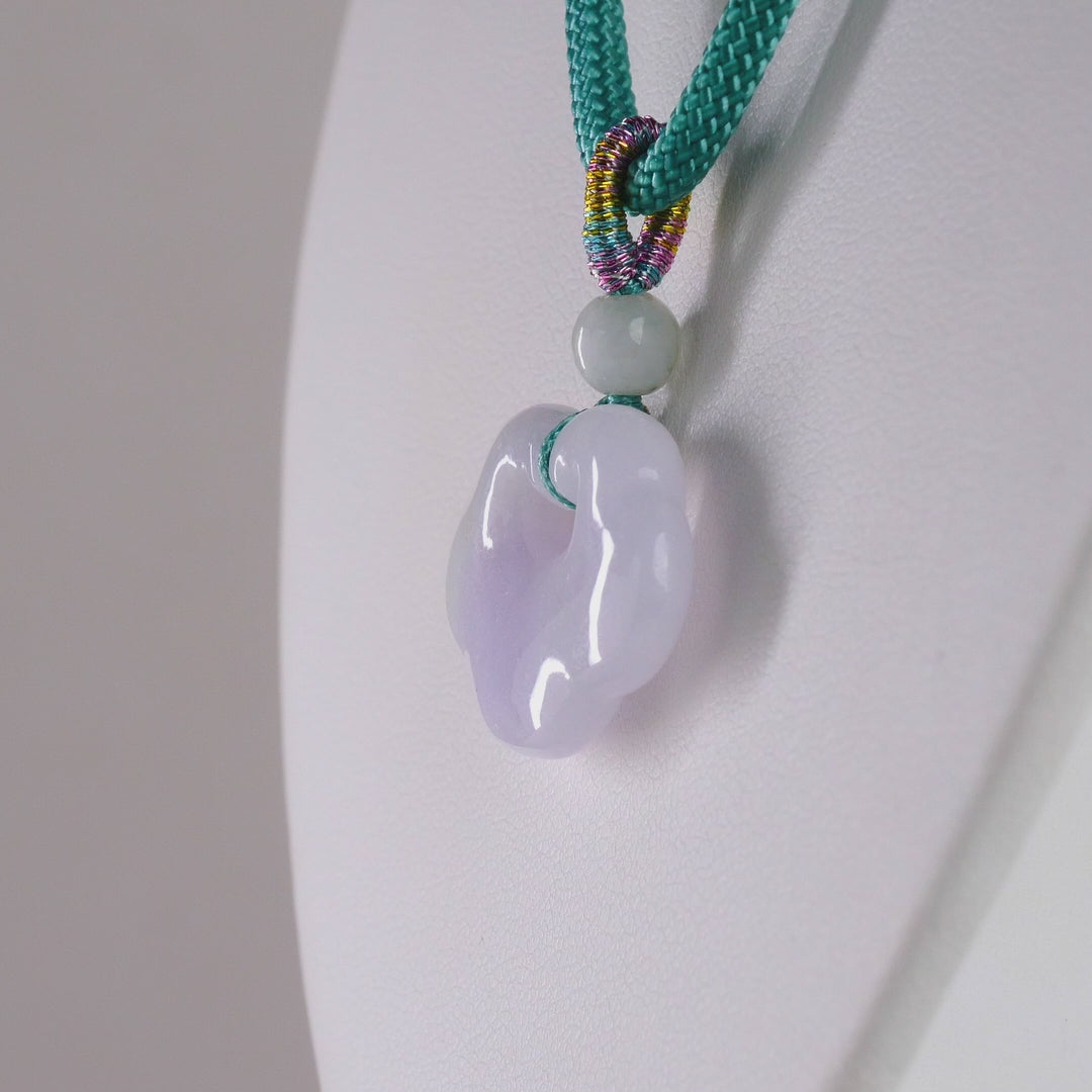 DHJ Lavender Jadeite Cloud Necklace