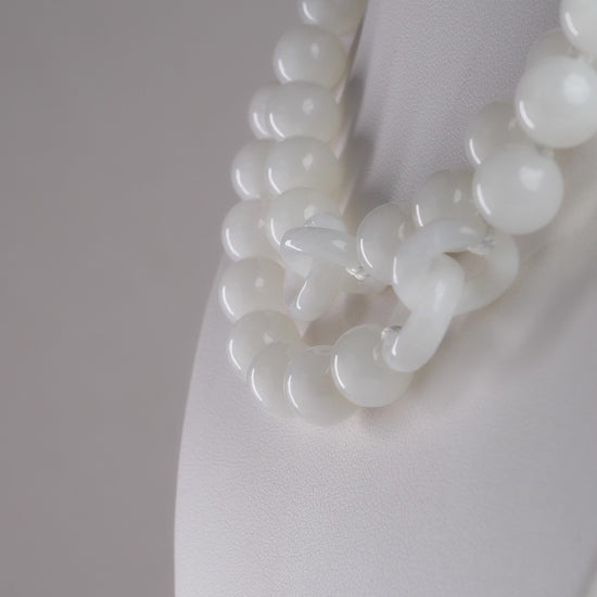 DHJ Khotan Mutton Fat Jade Longline Necklace, 24 Inches