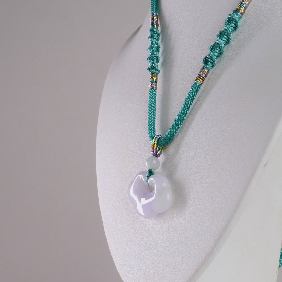 DHJ Lavender Jadeite Cloud Necklace