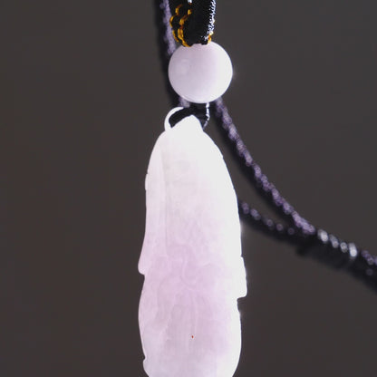 DHJ Lavender Jadeite Baicai Necklace